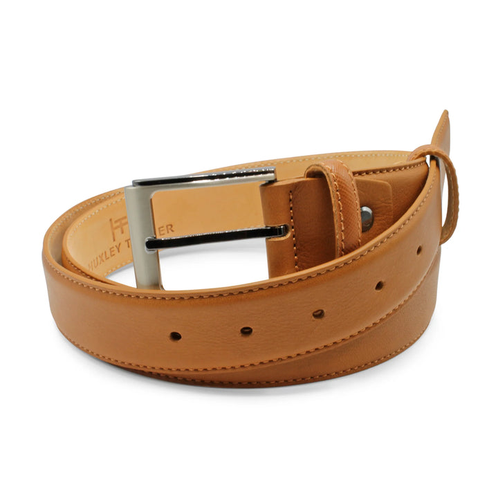 Huxley Tanner "Ballesteros" Classic Napa Grain Leather Belt