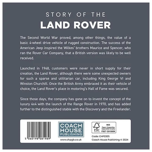 Story of the Land Rover Hardback Book