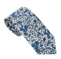 Liberty Fabric Cotton Tie - Emma & Georgina Blue by Van Buck