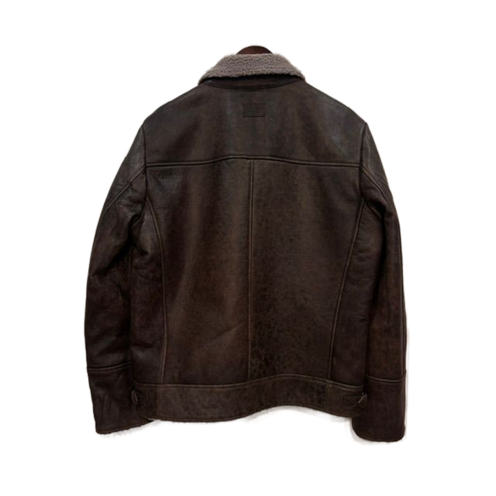 Milestone Camino Leather Pilots Jacket - Mid Brown