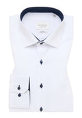 Eterna Modern Plain Dark Button Shirt