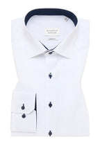Eterna Modern Plain Dark Button Shirt