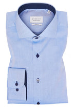 Eterna Slim Plain Dark Button Shirt