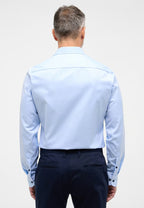 Eterna Slim Plain Dark Button Shirt