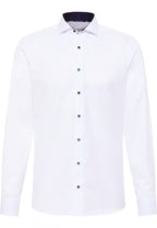 Eterna Slim Plain Dark Button Shirt