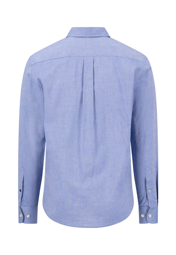 Fynch Hatton Long Sleeve Oxford Shirt - Cobalt
