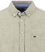 Fynch Hatton Long Sleeve Oxford Shirt - Moss