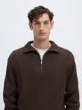 Selected Relaxed Knitted Half Zip Jumper - Delicioso
