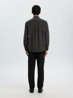 Selected Danni Cord Long Sleeve Shirt - Dark Shadow