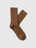 Selected Socks - Turkish Coffee / Monks Robe