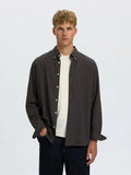 Selected Jay Regular Melange Long Sleeve Shirt - Dark Sapphire Multi