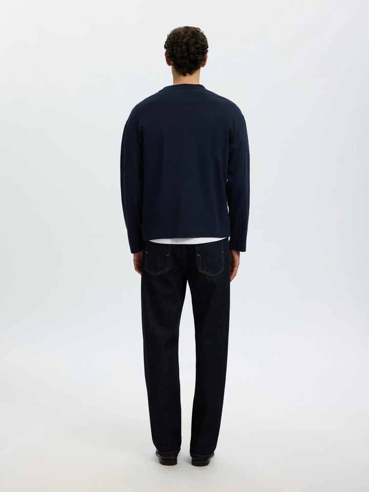 Selected Heavy Long Sleeve T-Shirt - Sky Captain