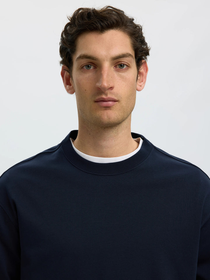 Selected Heavy Long Sleeve T-Shirt - Sky Captain