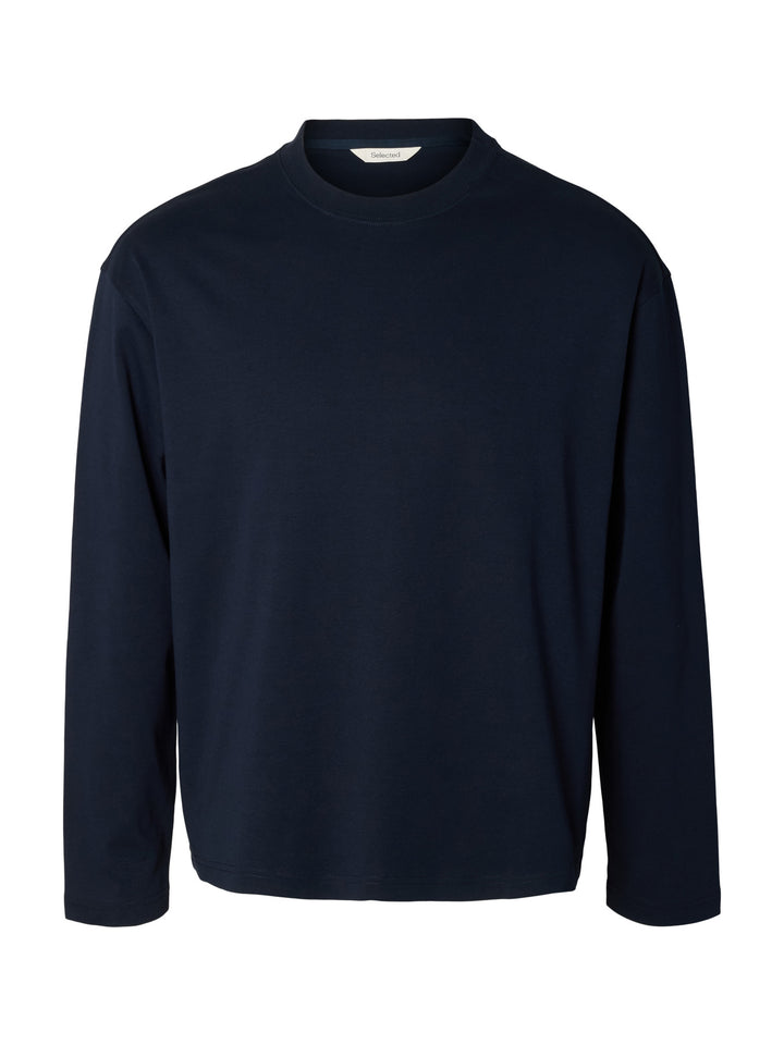 Selected Heavy Long Sleeve T-Shirt - Sky Captain