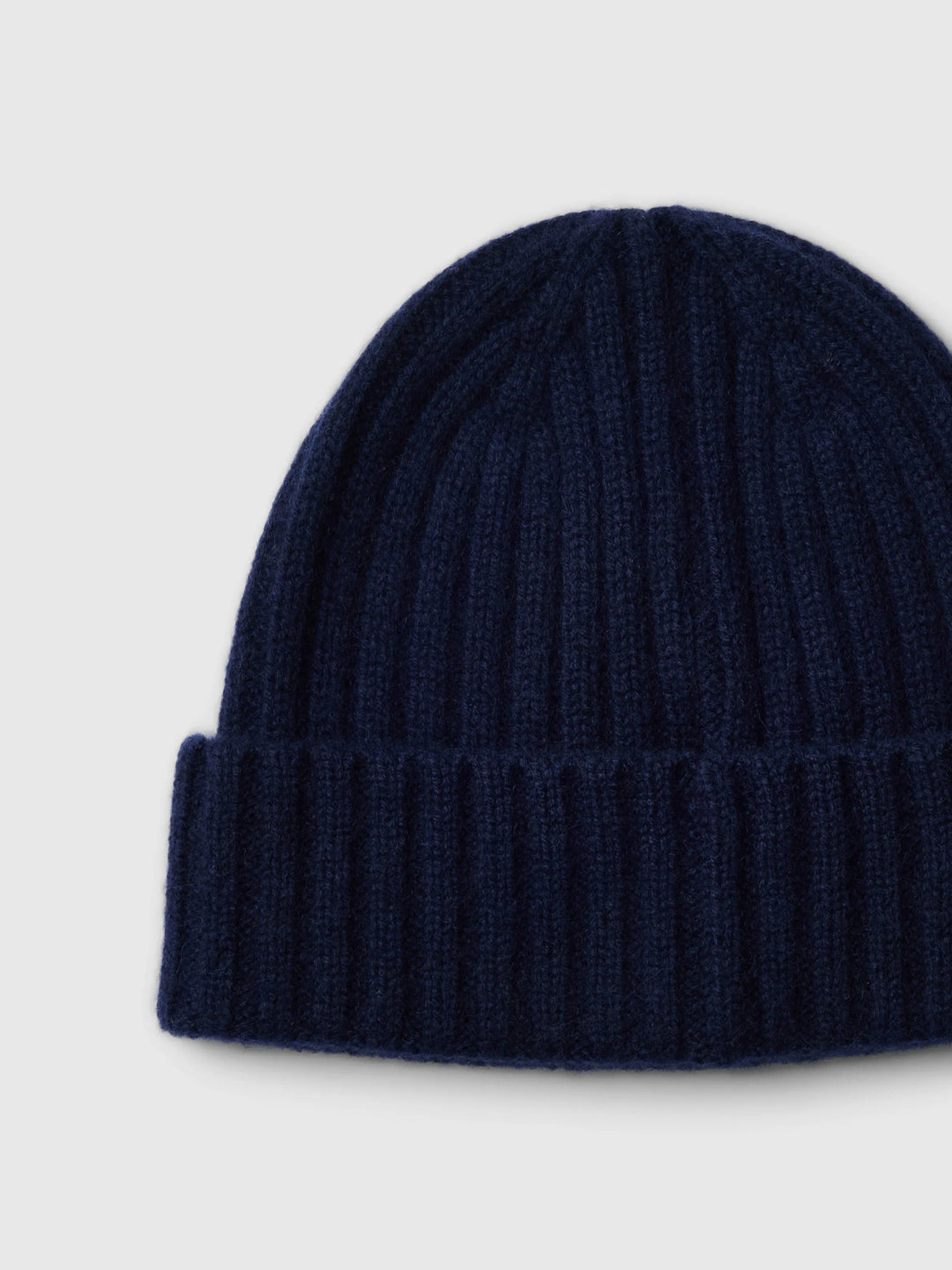 Selected Cashmere Blend Beanie Hat - Navy Blazer