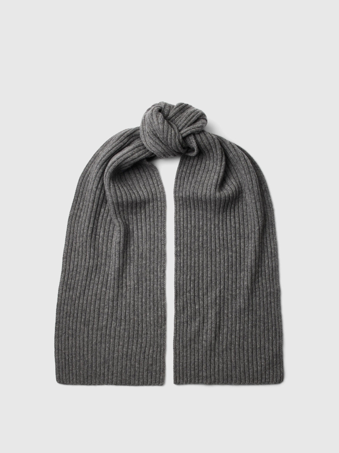 Selected Cashmere Blend Scarf - Medium Grey Melange