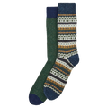 Barbour Fair Isle Sock 2 Pack - Classic Mix