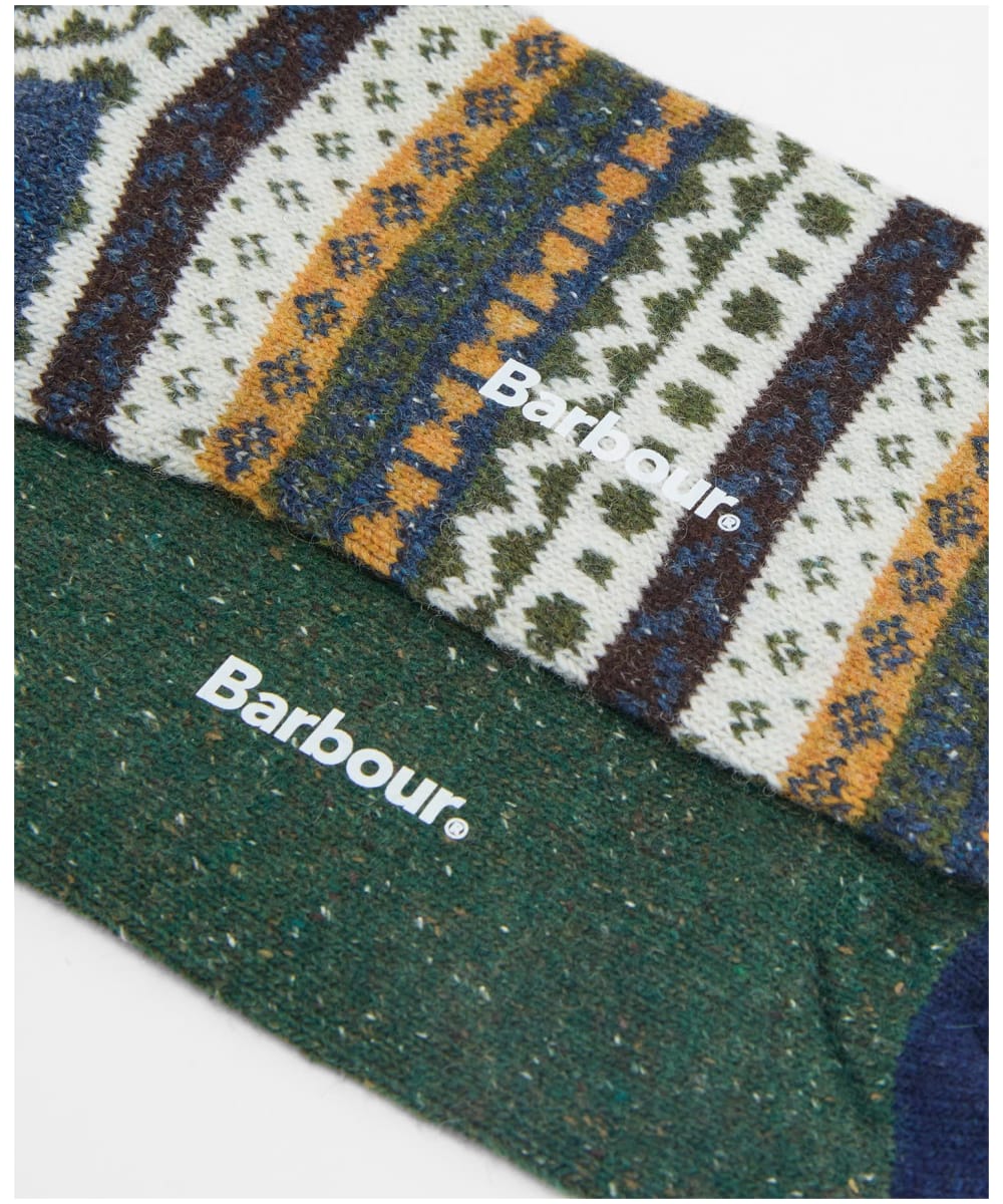 Barbour Fair Isle Sock 2 Pack - Classic Mix