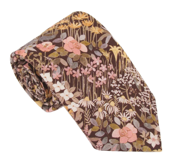 Liberty Fabric Cotton Tie - Faria - Pink