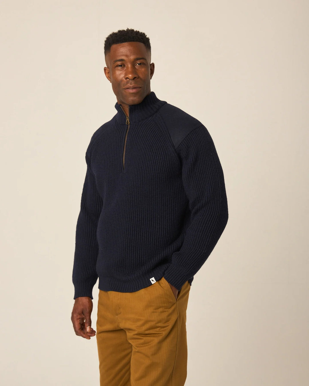Peregrine Foxton 1/4 Zip Jumper - Navy