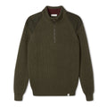 Peregrine Foxton 1/4 Zip Jumper - Olive