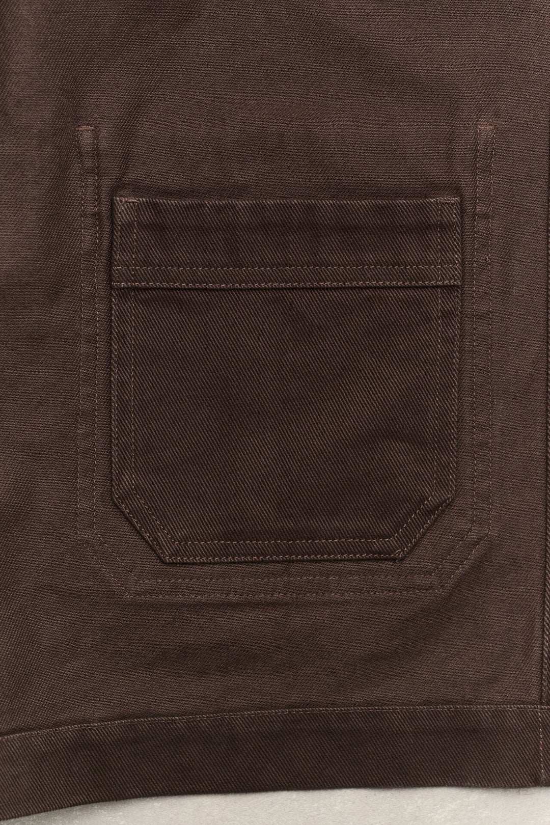 GANT Brushed Twill Overshirt - Brown