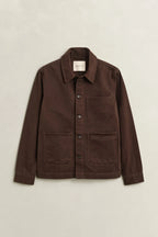 GANT Brushed Twill Overshirt - Brown