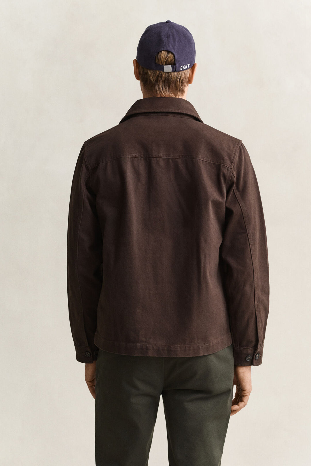 GANT Brushed Twill Overshirt - Brown
