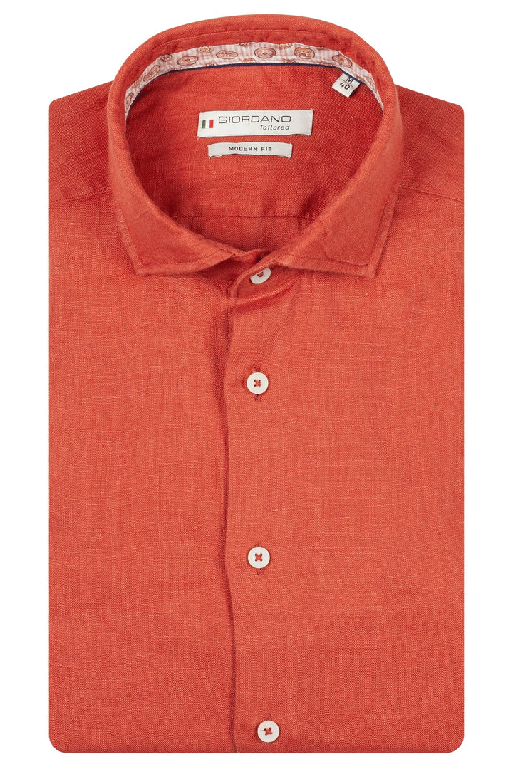 Giordano Row Long Sleeve Linen Shirt