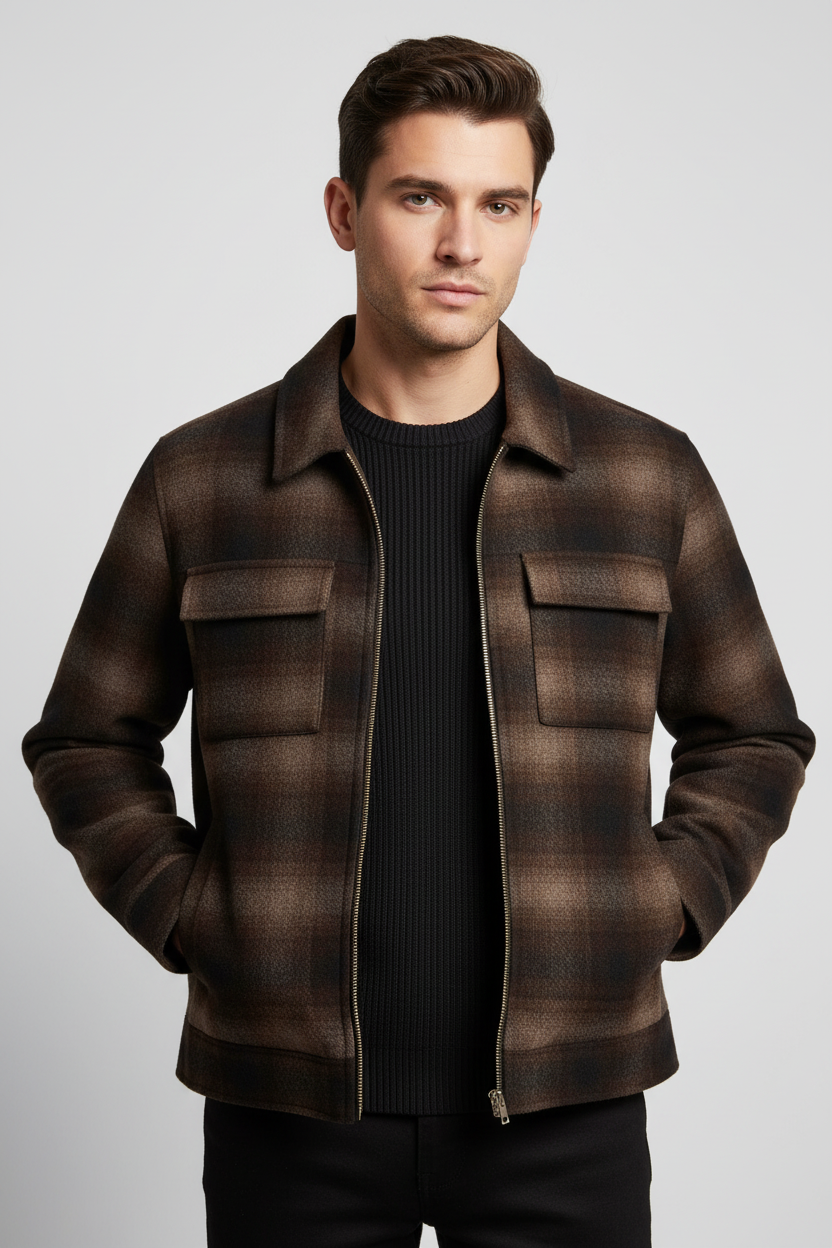 Giordano Reggio Wool Cardigan - Mid Blue