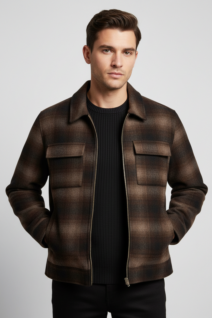 Giordano Reggio Wool Cardigan - Mid Blue