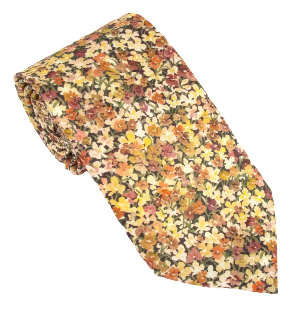 Liberty Fabric Cotton Tie - Arrietty Violet by Van Buck