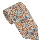 Liberty Fabric Cotton Tie - Emma & Georgina Orange by Van Buck