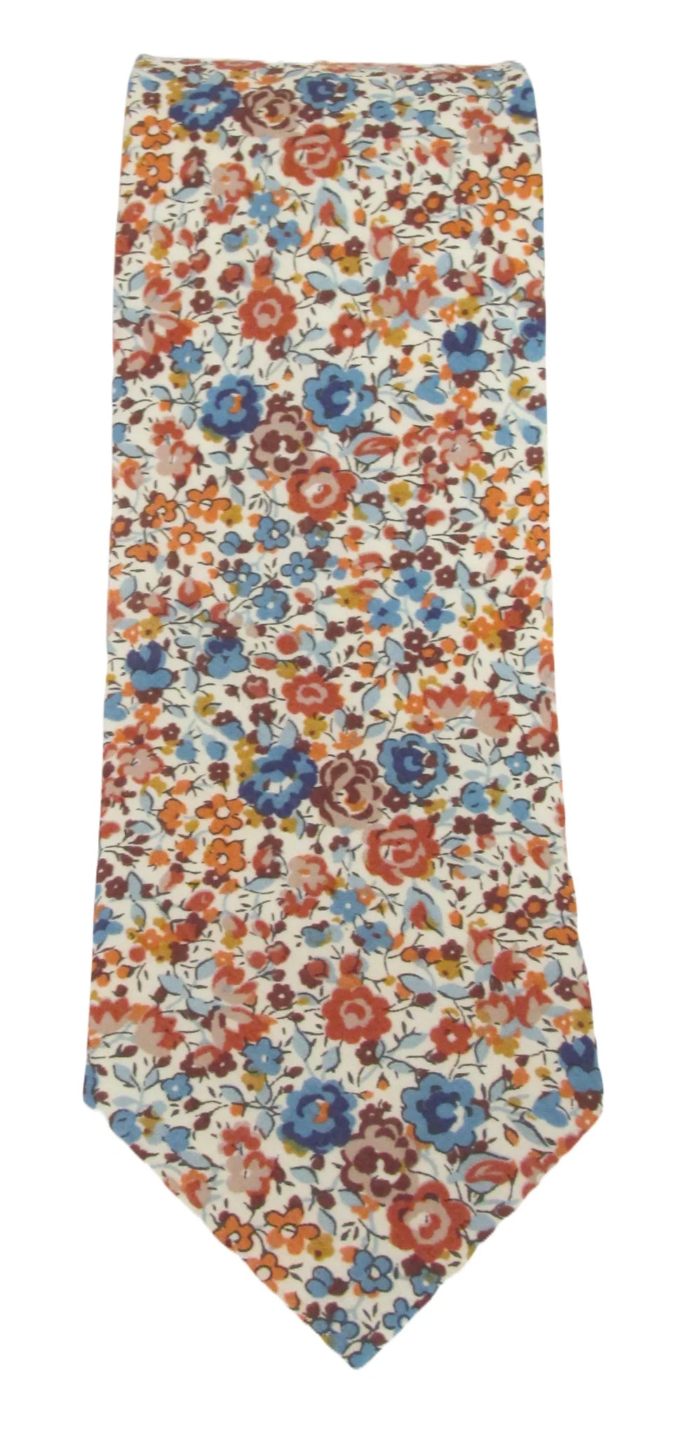 Liberty Fabric Cotton Tie - Emma & Georgina Orange by Van Buck