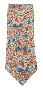 Liberty Fabric Cotton Tie - Emma & Georgina Orange by Van Buck
