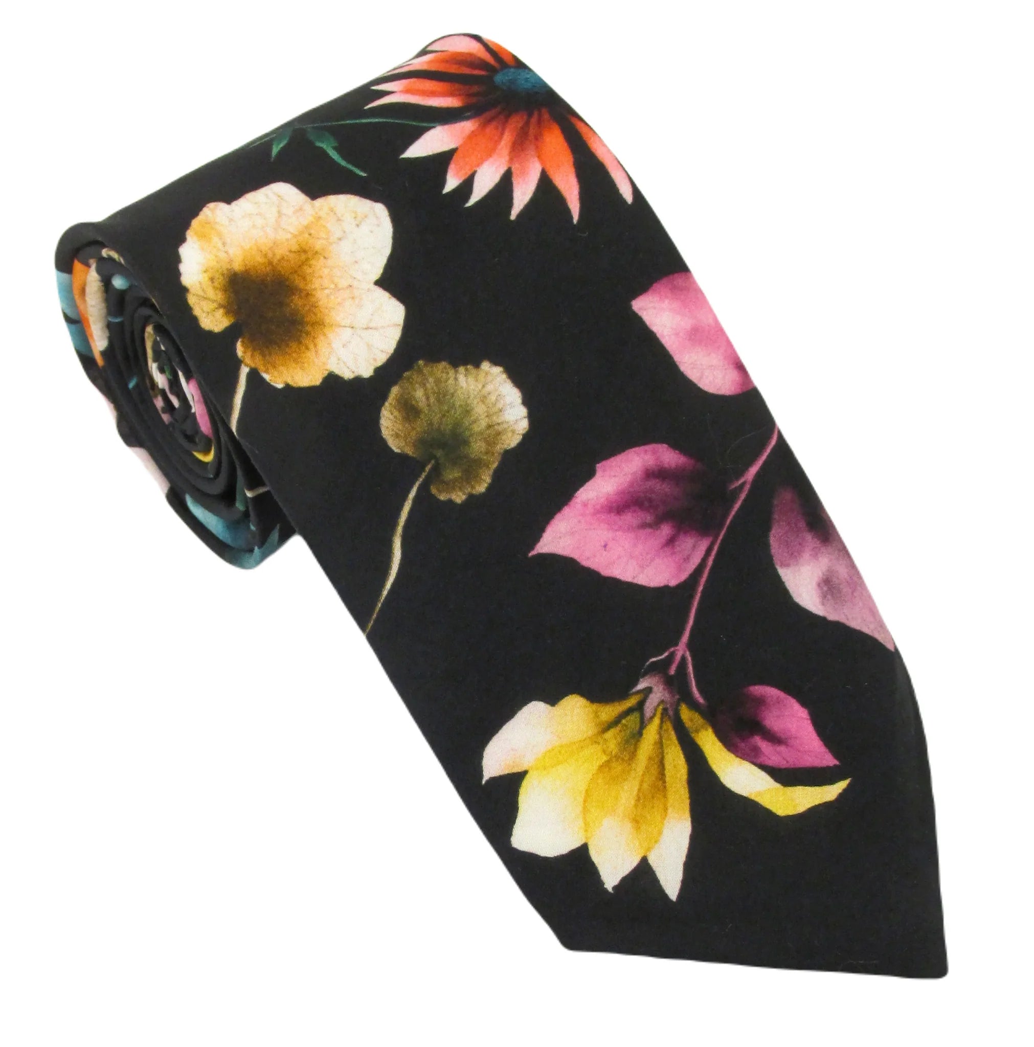 Liberty Fabric Cotton Tie - Herbarium by Van Buck