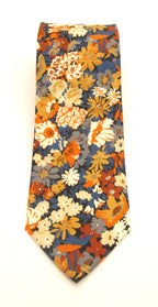 Liberty Fabric Cotton Tie - Thorpe Orange by Van Buck