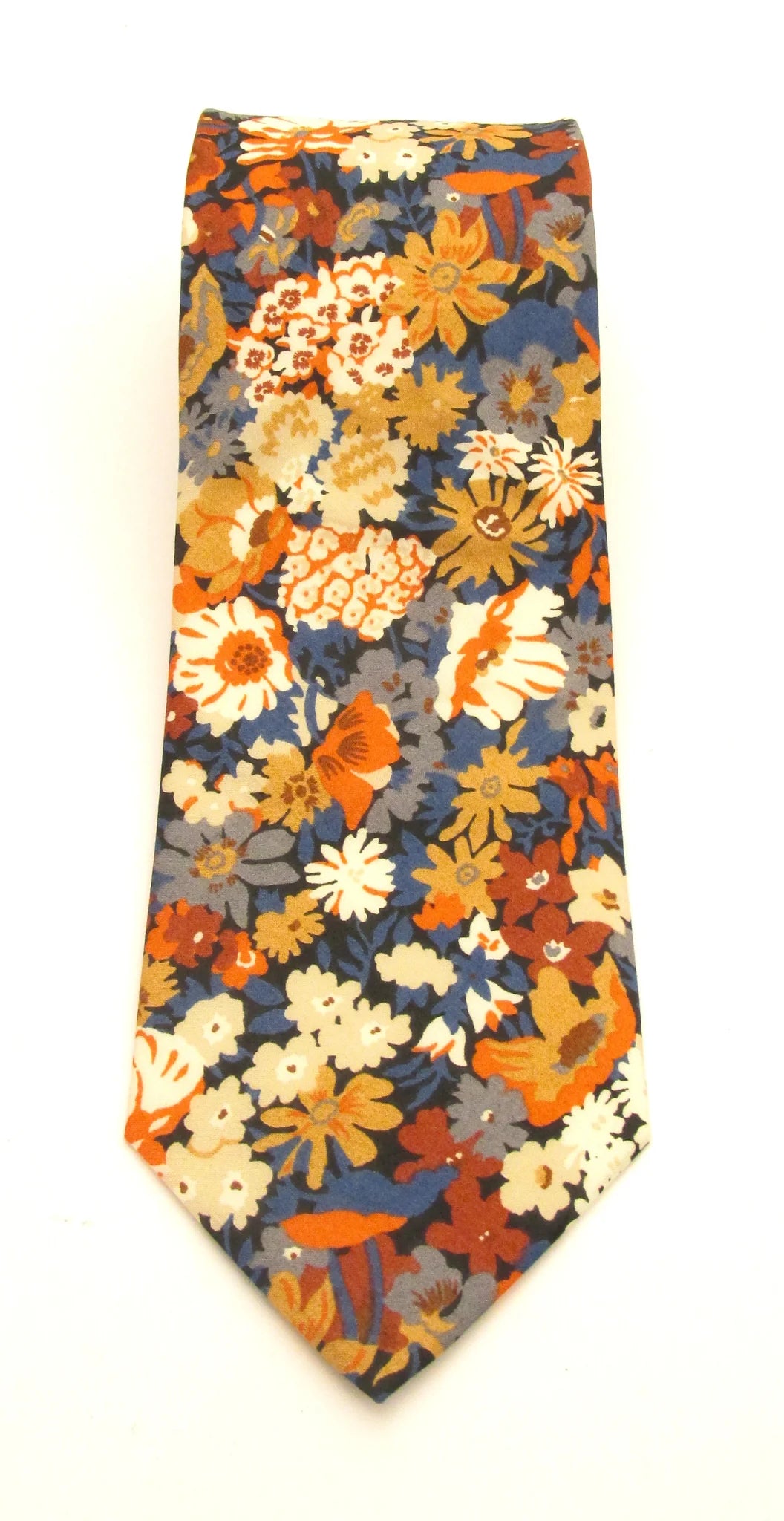 Liberty Fabric Cotton Tie - Thorpe Orange by Van Buck