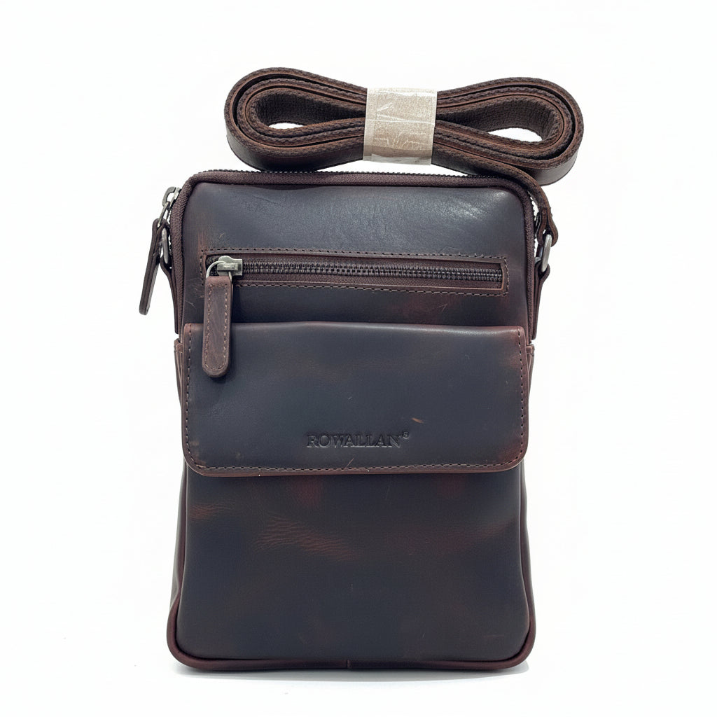Rowallan Slim Leather Body Bag