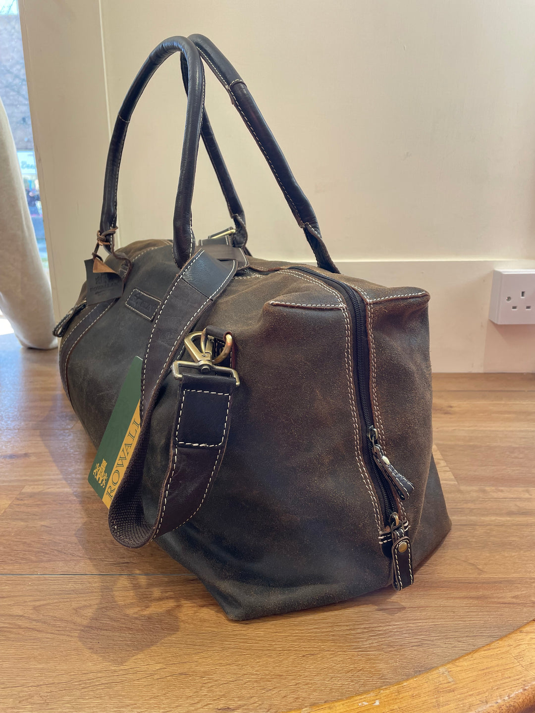 Rowallan Distressed Leather Holdall 2964 - Brown