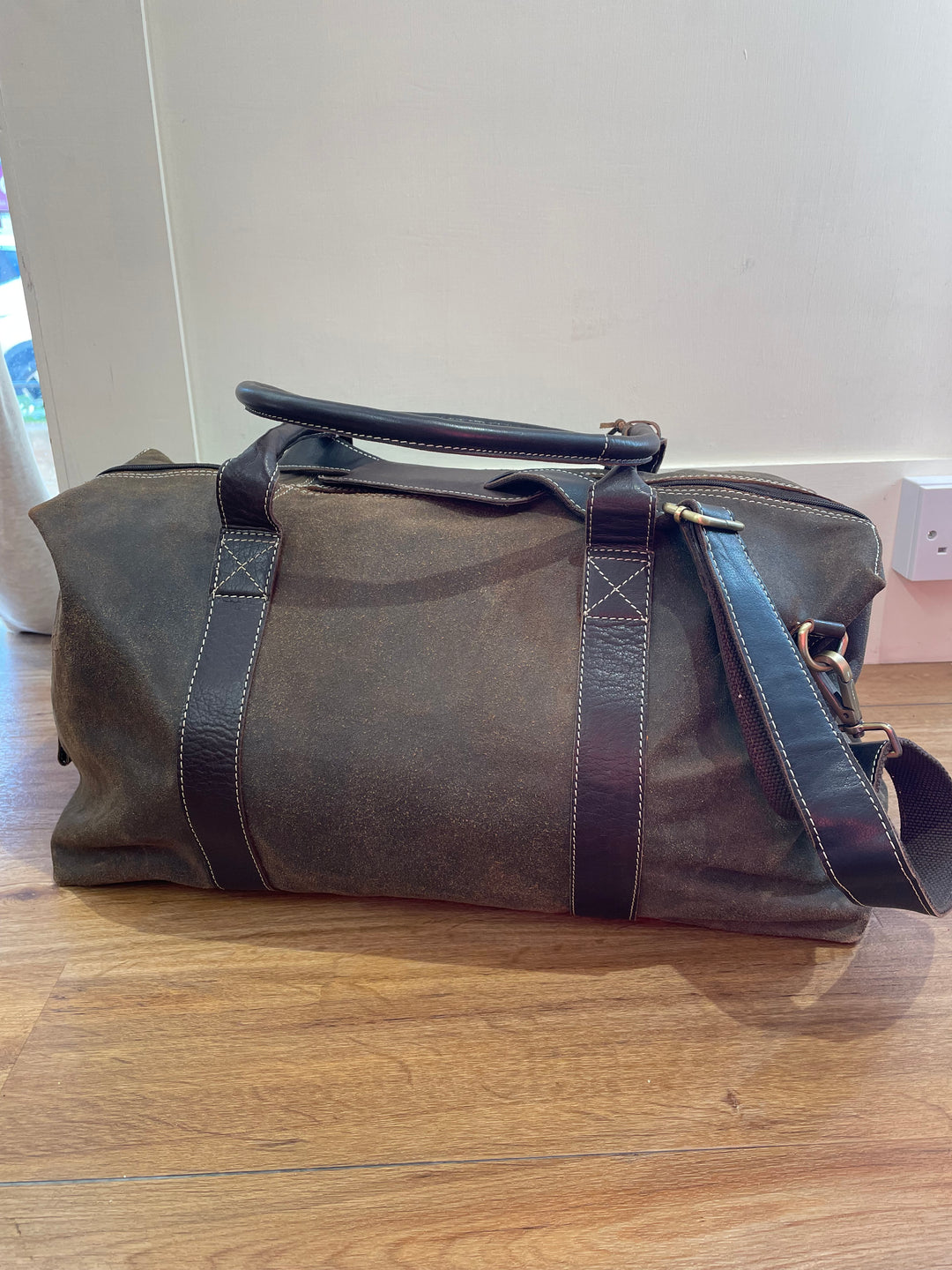 Rowallan Distressed Leather Holdall 2964 - Brown