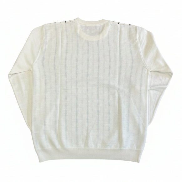 Franco Ponti Stripe Detail Crew Neck Jumper