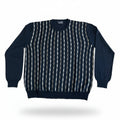 Franco Ponti Stripe Detail Crew Neck Jumper