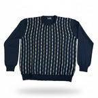Franco Ponti Stripe Detail Crew Neck Jumper