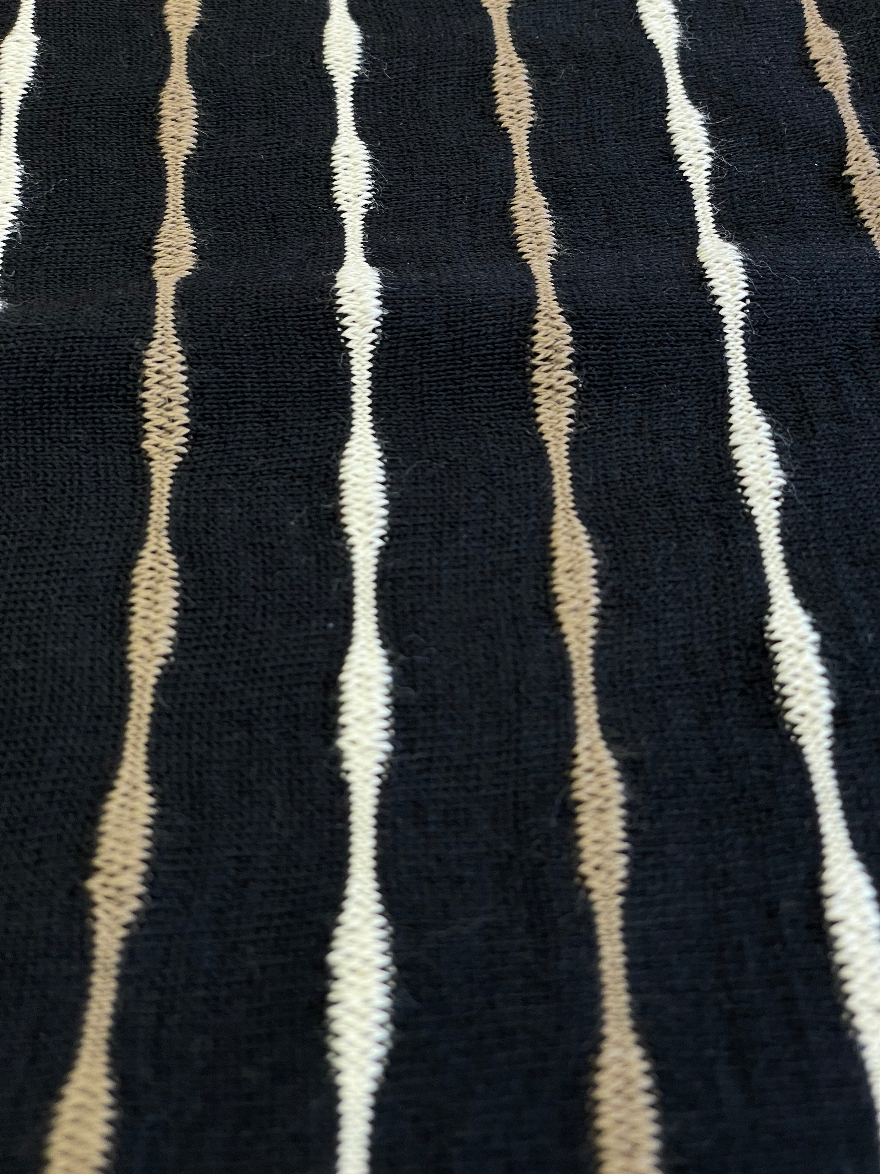 Franco Ponti Stripe Detail Crew Neck Jumper
