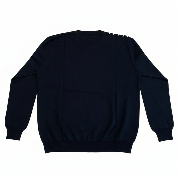 Franco Ponti Stripe Detail Crew Neck Jumper