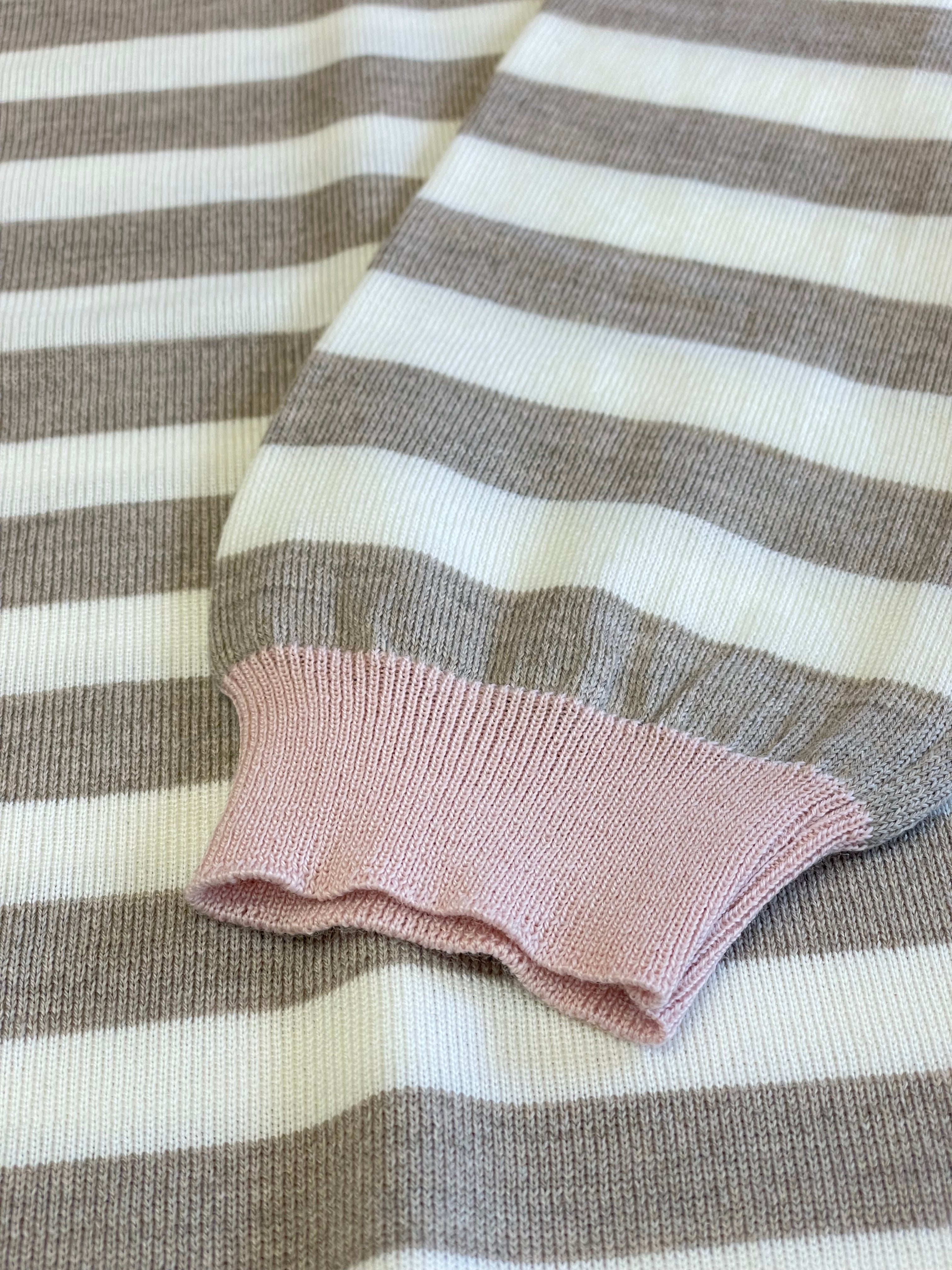 Massoti Striped Crew Neck Jumper