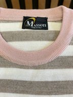 Massoti Striped Crew Neck Jumper
