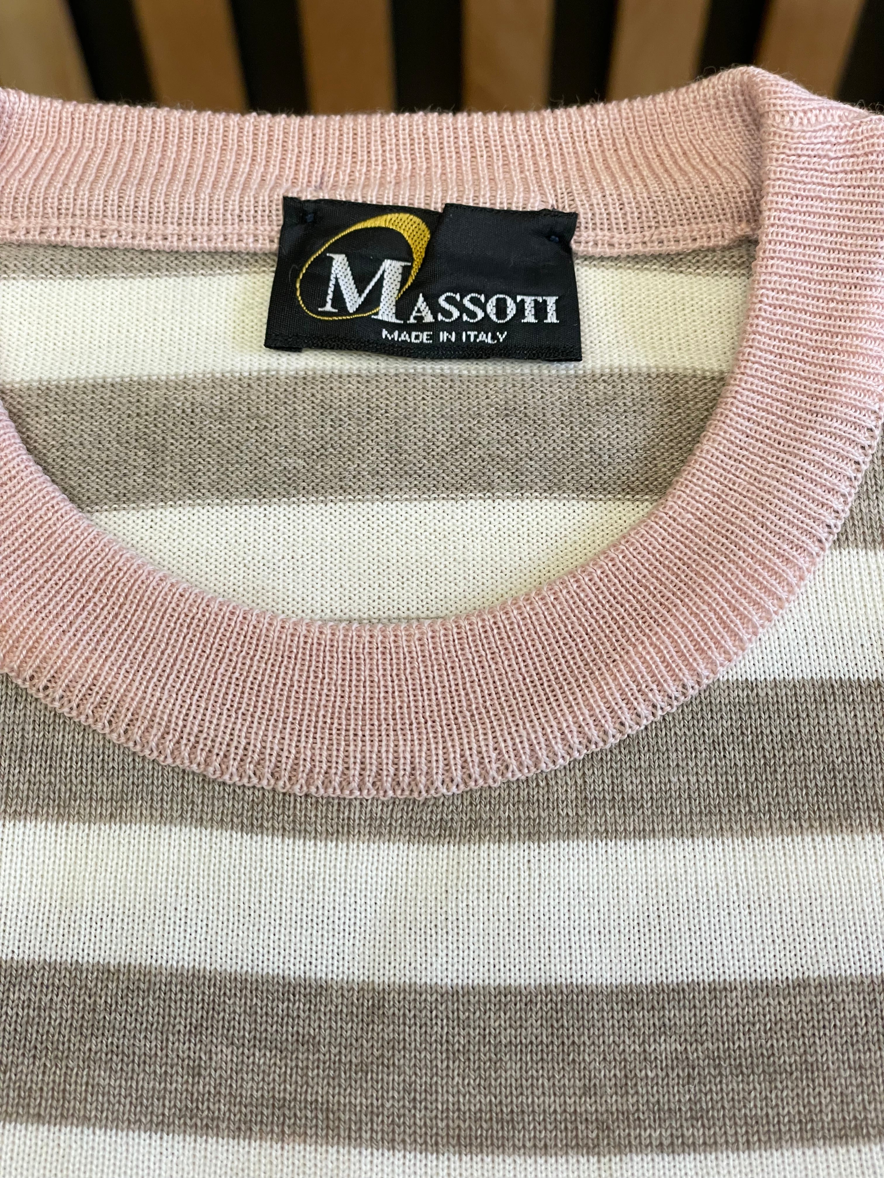 Massoti Striped Crew Neck Jumper
