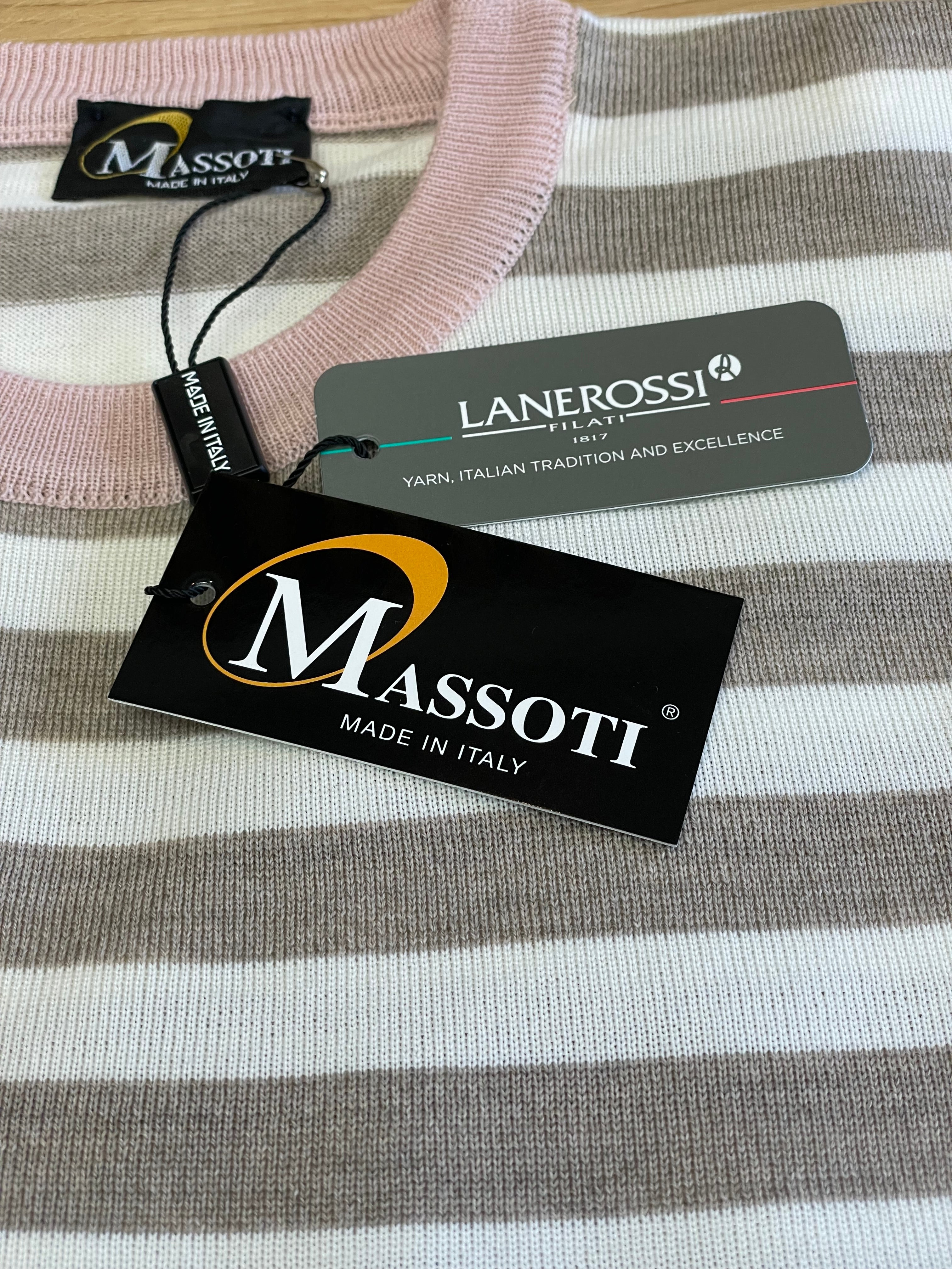 Massoti Striped Crew Neck Jumper